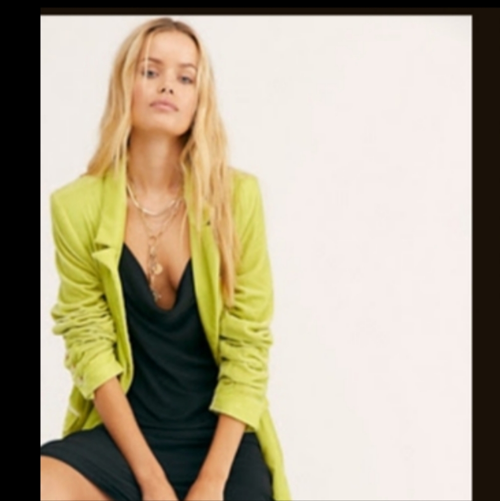 FP "Hit the Lights" velvet blazer M